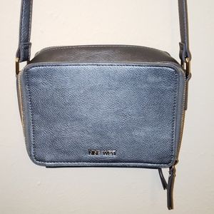 Calvin Klein Grey Leather Crossbody